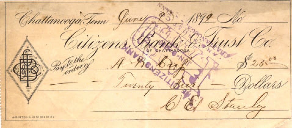 Citizens Bank & Trust Co 1-9-1899